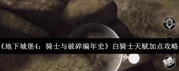 地下城堡4：骑士与破碎编年史 白骑士天赋加点攻略