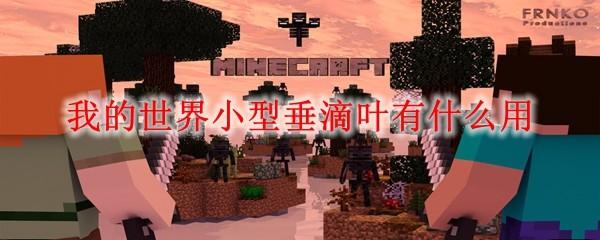 我的世界小型垂滴叶有什么用
