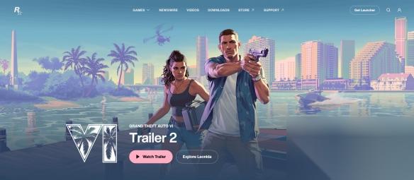 R星官网大改 GTA6 Logo更加简约明朗但发售日期移除