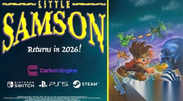 经典横版动作游戏 Little Samson 重制版明年上线