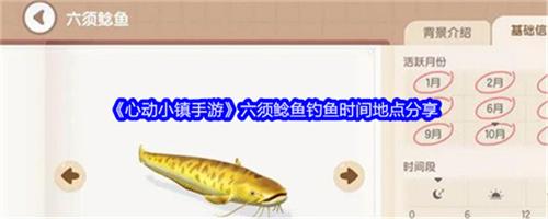 心动小镇手游六须鲶鱼获取时间什么时候 六须鲶鱼获取时间详解