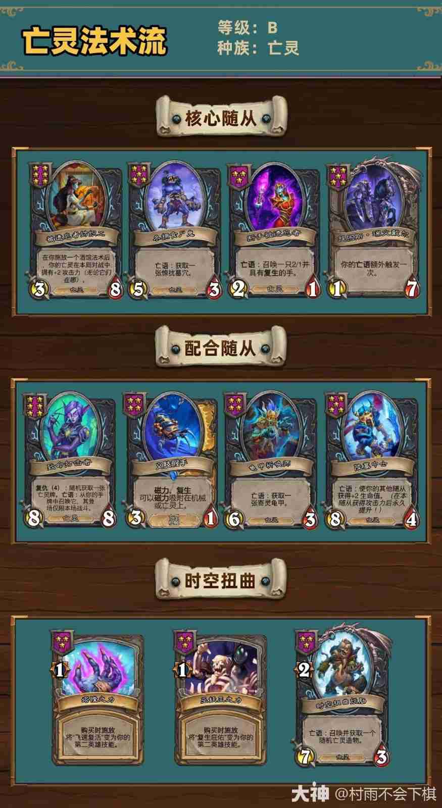 炉石传说34.2.2酒馆战棋亡灵法术流玩法攻略