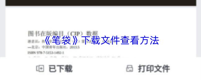 笔袋 下载文件查看方法