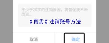 真我如何注销账号