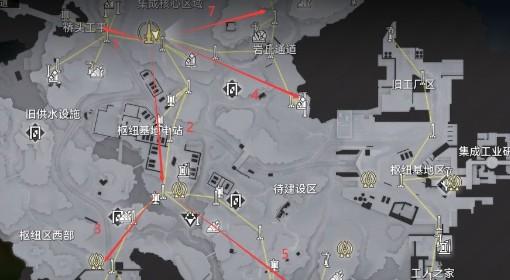 明日方舟：终末地 滑索架设位置参考
