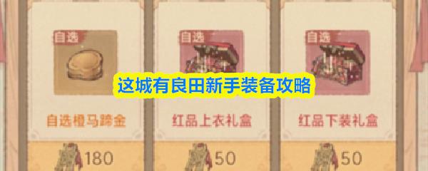 这城有良田新手装备攻略