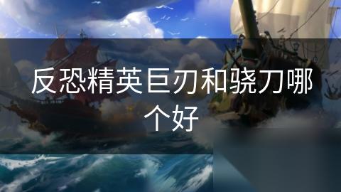 反恐精英巨刃和骁刀哪个好