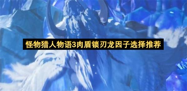 怪物猎人物语3肉盾锁刃龙因子选择推荐