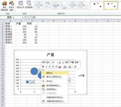 excel表格如何制作泡泡统计图表