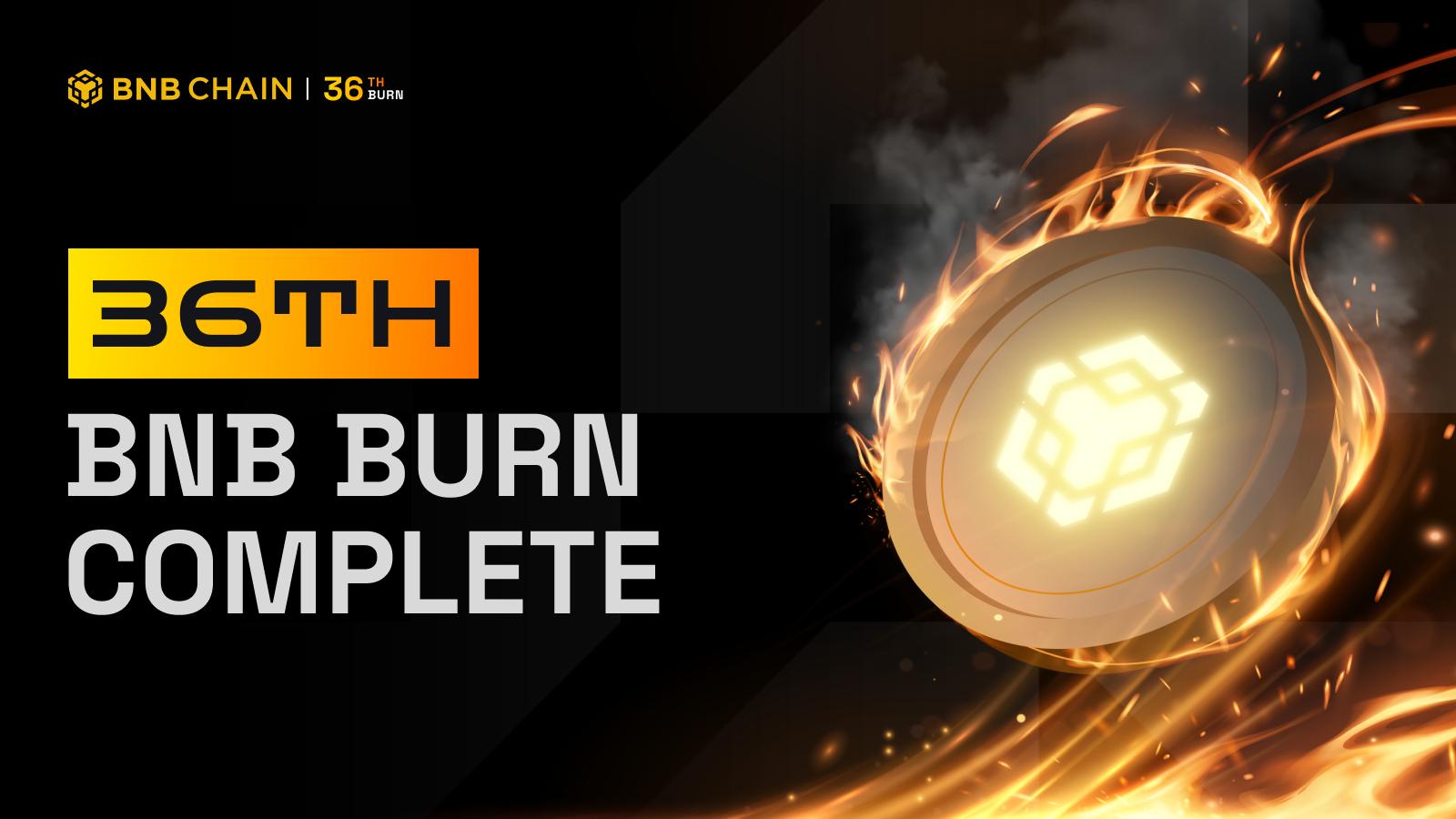 BNB Chain完成第36次季度代币销毁，系2026年第三次销毁（7月15日）