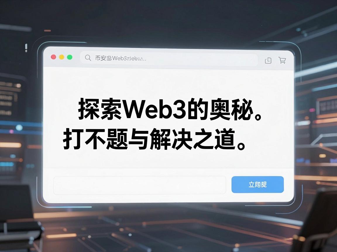 探索Web3的奥秘，币安悬浮窗打不开的问题与解决之道