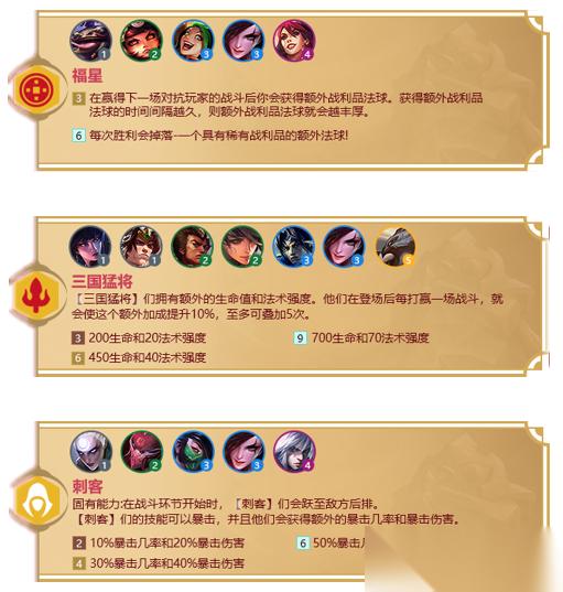 金铲铲之战福星羁绊大全 金铲铲之战福星羁绊图介绍