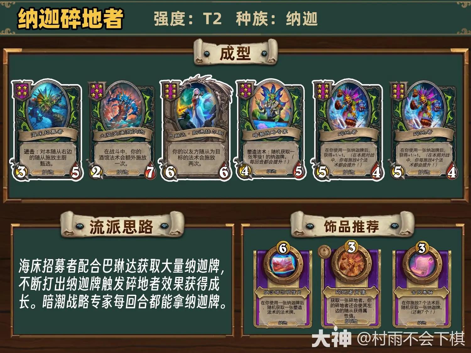 酒馆战棋36.0.3纳迦碎地者阵容推荐